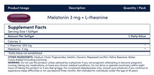 Load image into Gallery viewer, Melatonin 3 mg + L-theanine
